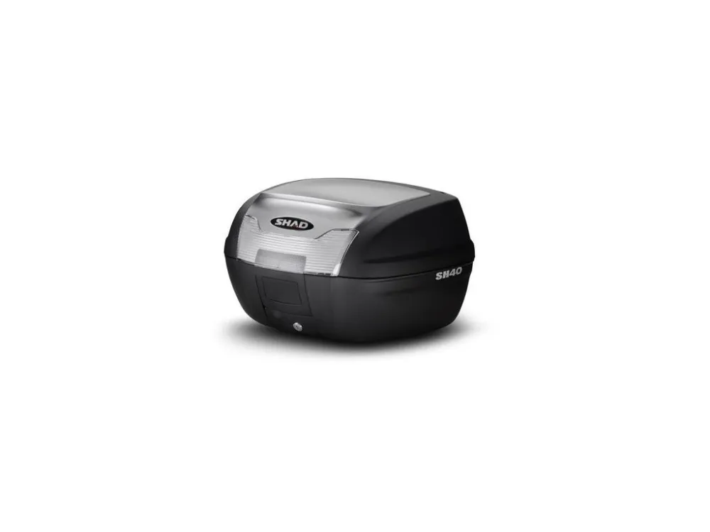 Dokud Zásoby Vydrží KUFR SHAD SH40 Silver s plotnou