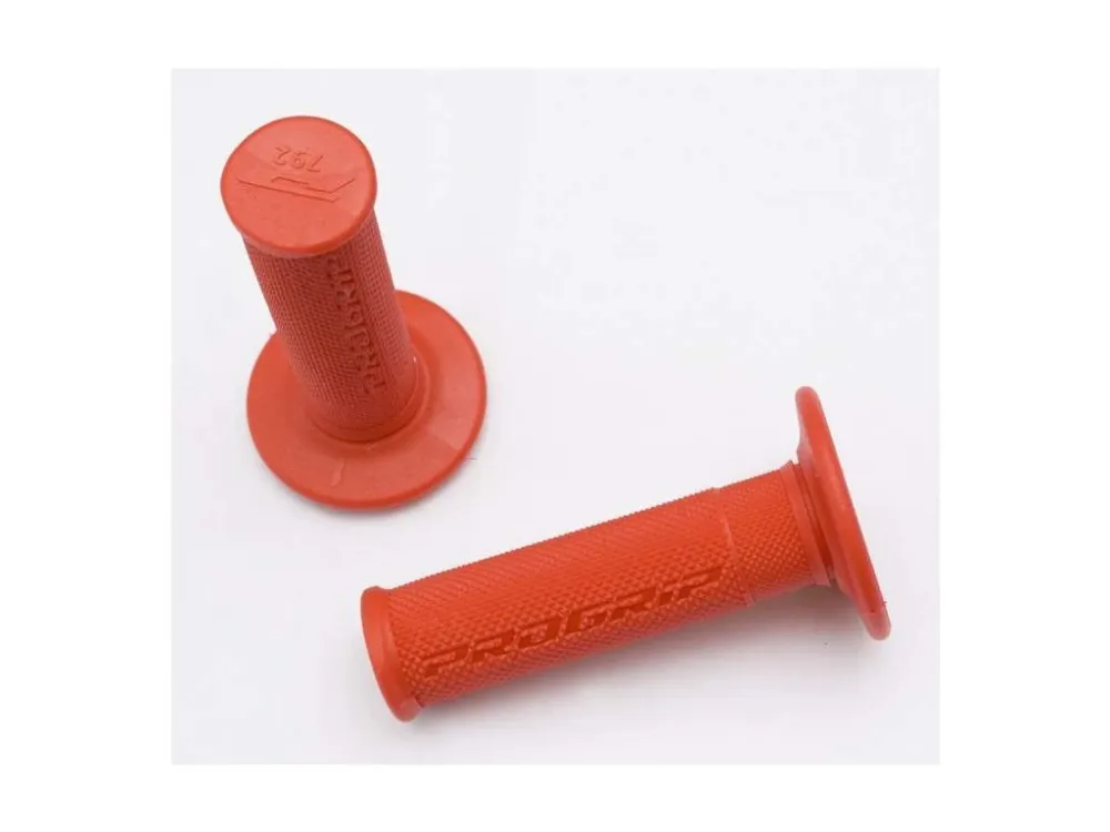 Speciální Cena PROGRIP gripy PG792 OFF ROAD (22+25mm, délka 115mm) barva oranžová (jednodílné)