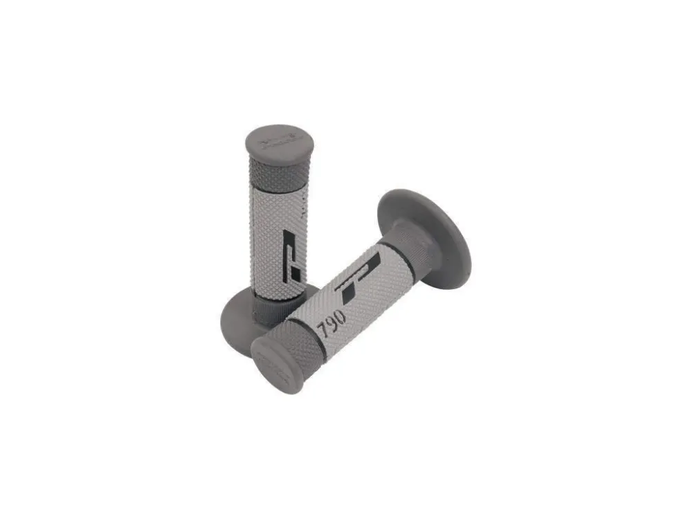 Nová Kolekce PROGRIP gripy PG790 OFF ROAD (22+25mm, délka 115mm) barva šedá/černá/titanová (trojdílné)