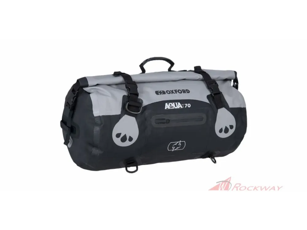 Cenový Hit vodotěsný vak Aqua T-70 Roll Bag, OXFORD (šedý/černý, objem 70 l)- 5A