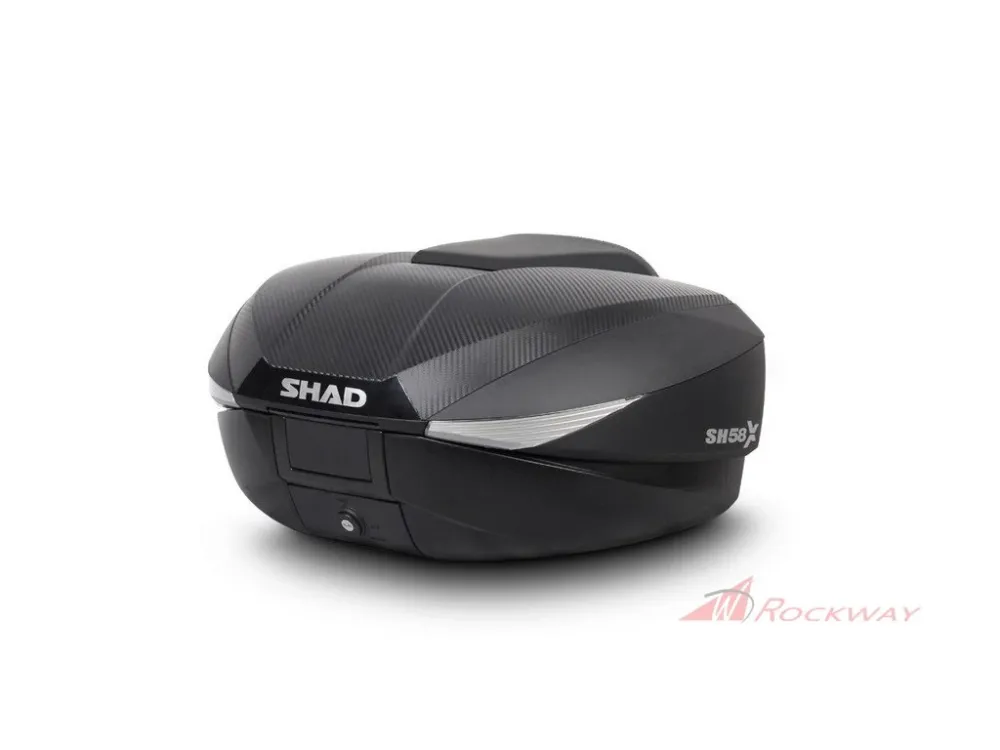 Dokud Zásoby Vydrží Vrchní kufr na motorku SHAD SH58X D0B58206 Karbon (rozšiřitelný koncept) se zámkem PREMIUM- 5A