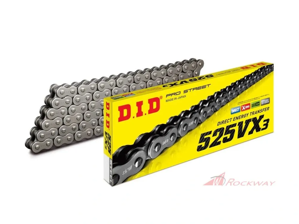 Omezená Nabídka VX série X-Kroužkový řetěz D.I.D Chain 525VX3 116 článků- 5A