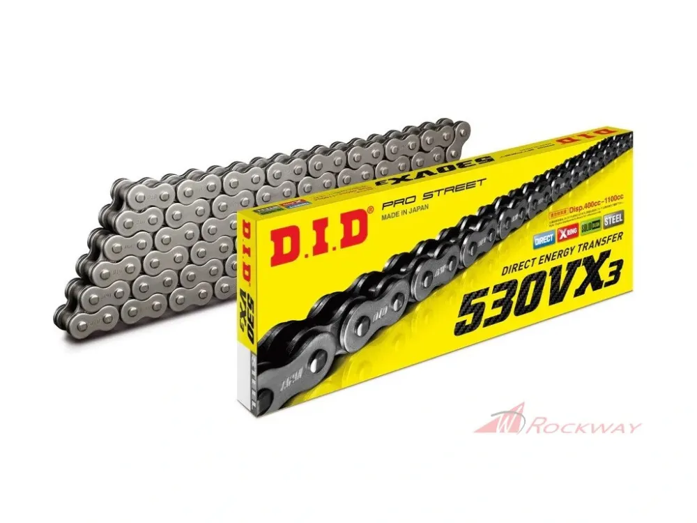 VX série X-Kroužkový řetěz D.I.D Chain 530VX3 118 článků- 5A Ihned K Objednání