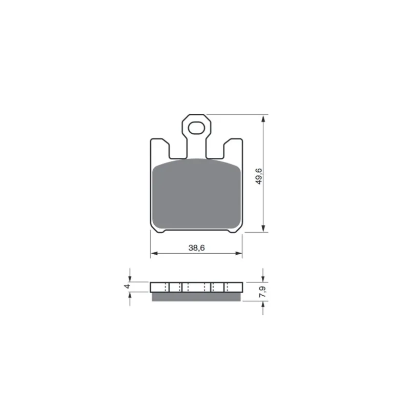 Brzdové destičky GOLDFREN 200 S33 STREET FRONT (1 set = 4 pcs) Novinka