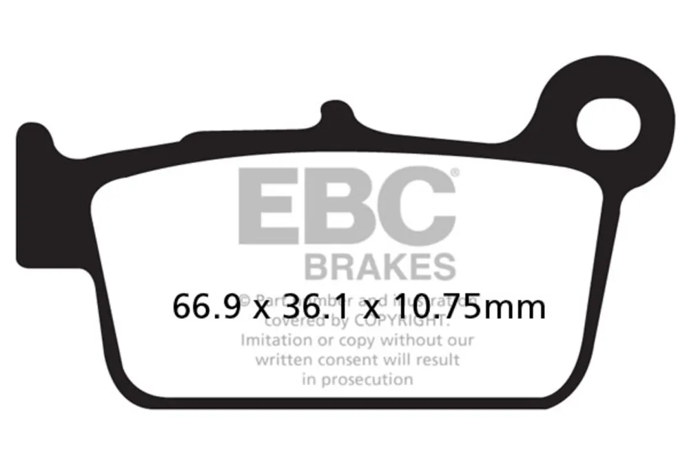 Brzdové destičky EBC EPFA367HH Originální