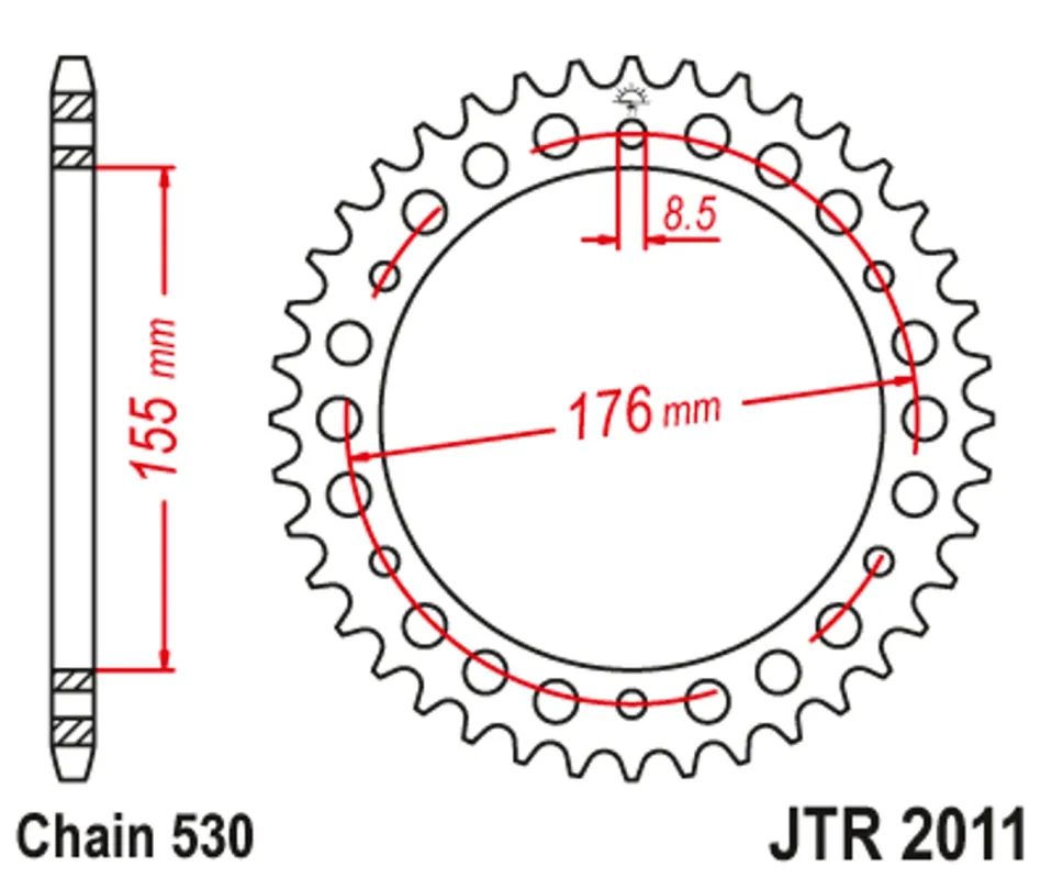 Cenová Bomba Řetězová rozeta JT JTR 2011-43 43 zubů, 530