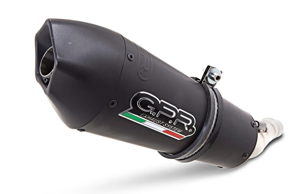 Výfuk kompletní GPR NEW GRAND PRIX EVO BLACK TITANIUM SU.CAT.3.GPAN.BLT Titanová matná černá zahrnuje odnímatelný db killer a katalyzátor Zlevněný