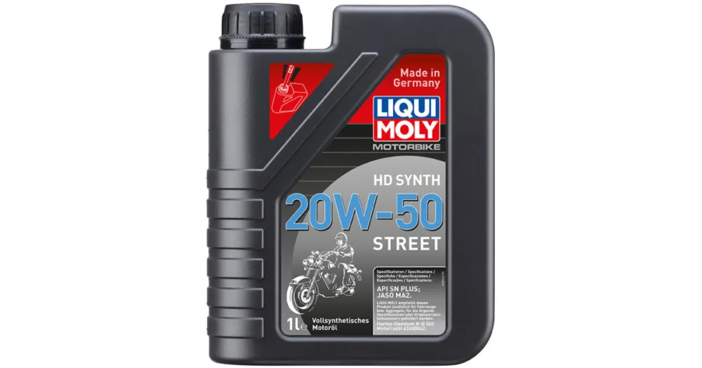 Levný LIQUI MOLY motorový olej MOTORBIKE HD Synth 20W-50 Street 1l