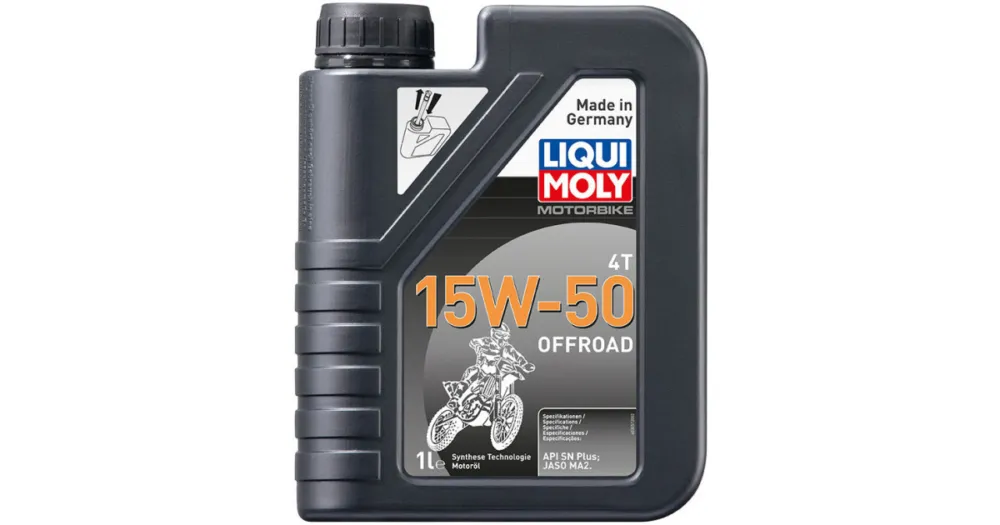 Nová Kolekce LIQUI MOLY motorový olej MOTORBIKE 4T 15W-50 Offroad 1l