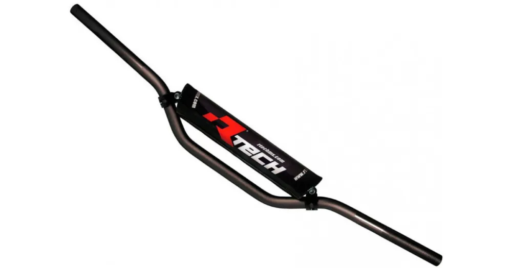 RTECH řídítka Pit B. MINI o průměru 22 mm s hrazdou a chráničem černá Nejlepší Cena