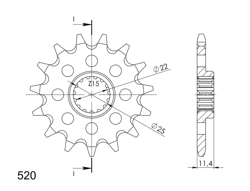 Řetězové kolečko SUPERSPROX CST-1902:16 16 zubů, 520 Oblíbený