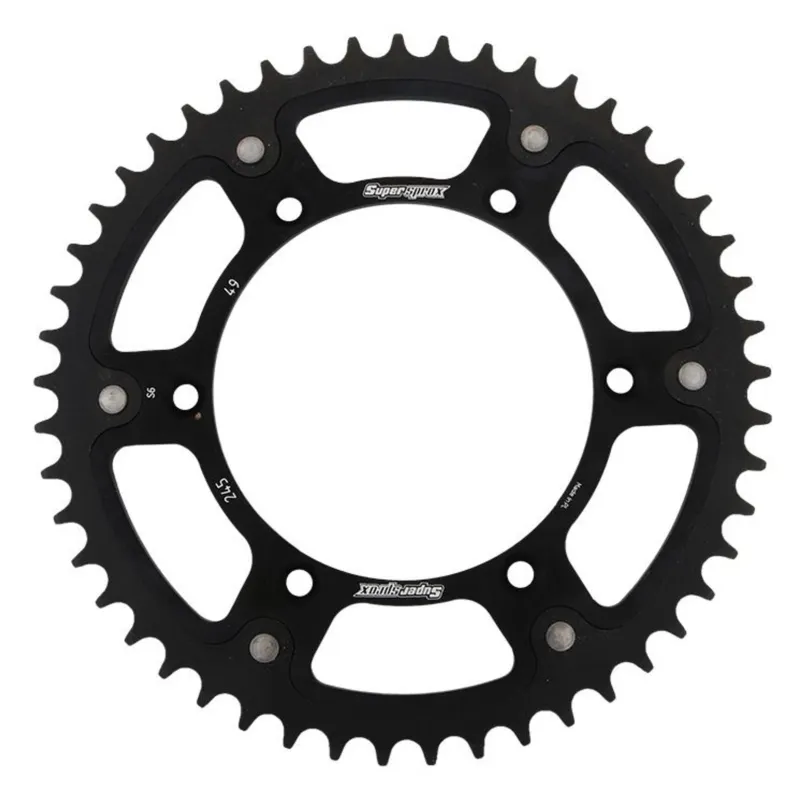 Rozeta SUPERSPROX STEALTH RST-245:49-BLK černý 49 zubů, 520 Vysoce Kvalitní