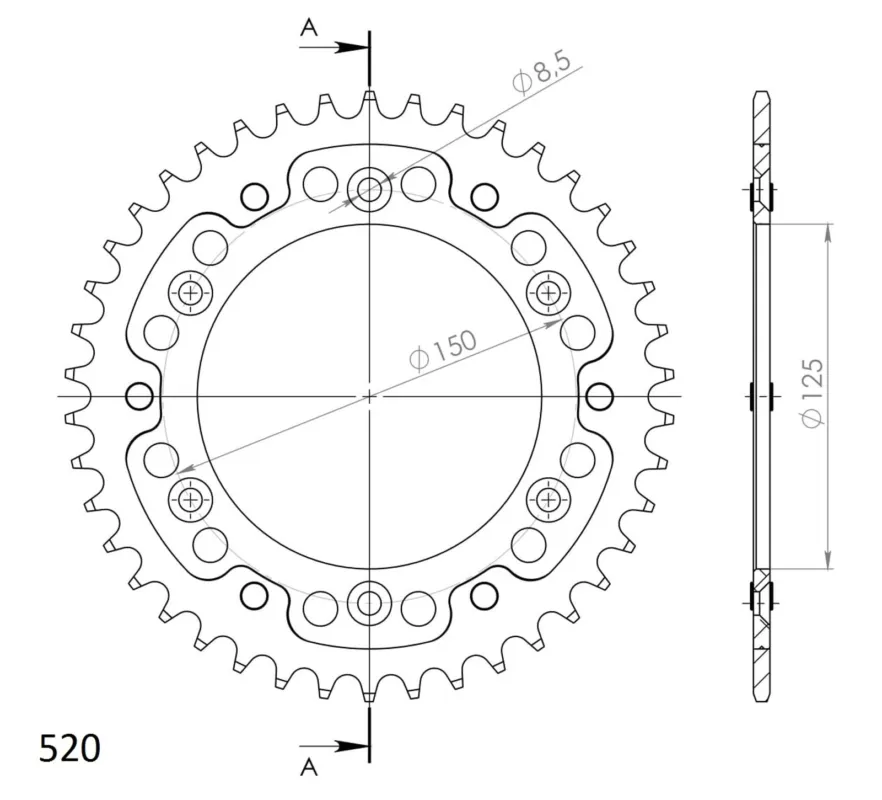 Rozeta SUPERSPROX STEALTH RST-990:42-GLD zlatá 42 zubů, 520 Kup Teď