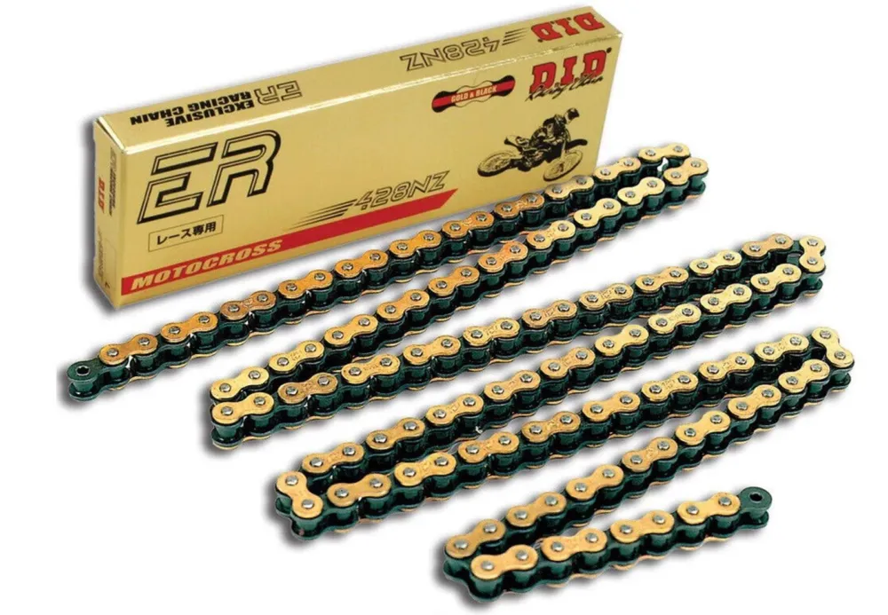 Akční Cena Zesílený netěsněný řetěz D.I.D Chain 428NZ SDH 132 článků Zlatá/Černá