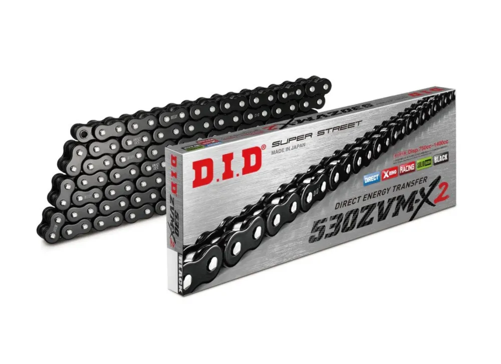 ZVM-X série X-Kroužkový řetěz D.I.D Chain 530ZVM-X2 122 článků Black/Black Must-Have