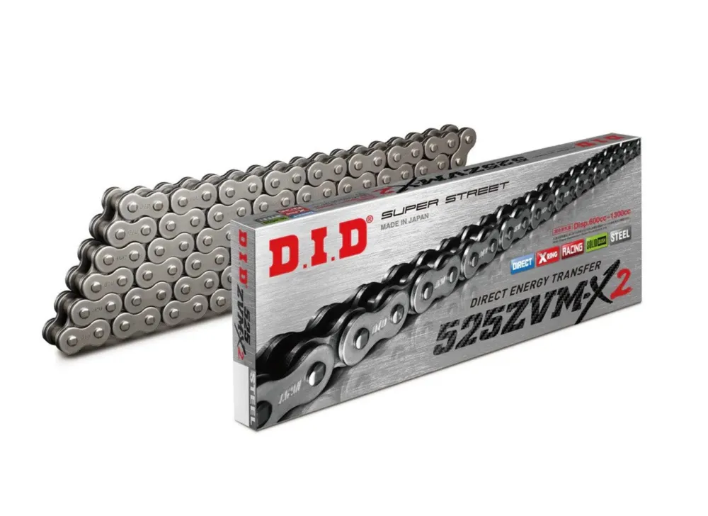 ZVM-X série X-Kroužkový řetěz D.I.D Chain 525ZVM-X2 124 článků Top Prodej