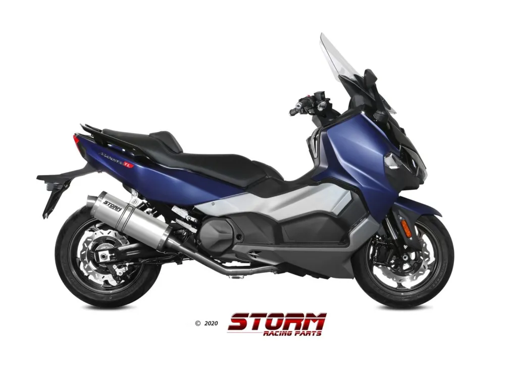 Výfuk kompletní 2x1 STORM OVAL SY.002.LX2 Nerez Speciální Cena
