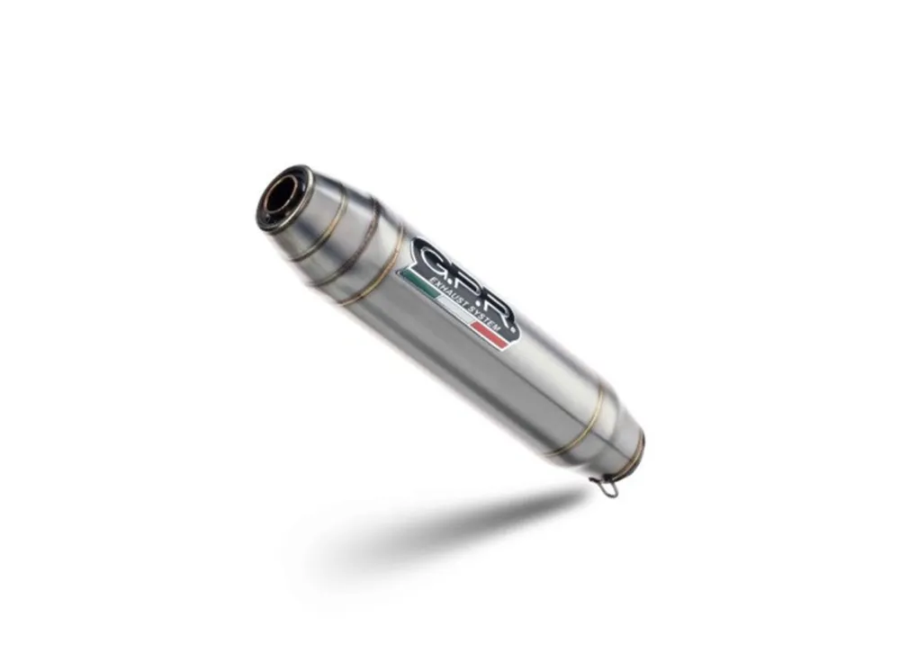 Značkový Mid-full výfukový systém GPR DEEPTONE INOX MO.7.1.CAT.DE Broušená nerezová ocel zahrnuje odnímatelný db killer a katalyzátor