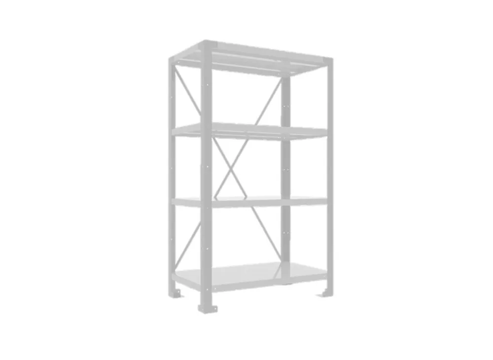 4 Shelves module LV8 EQSC0807.O (H2000mm x 800mm x 700mm) oranžová Nakupujte Hned