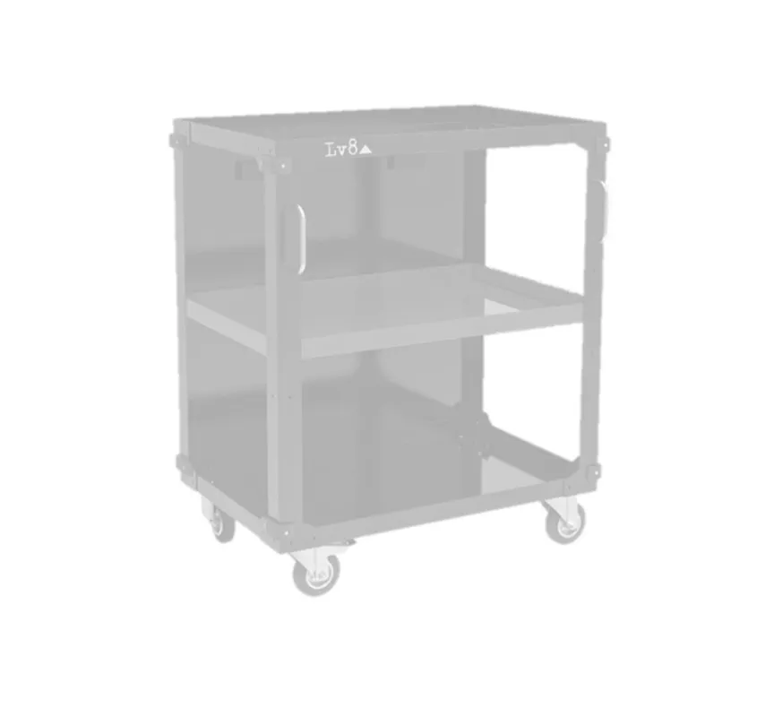 Under table trolleys with 3 shelves LV8 EQC3RS.7605.BK L.800 černý Nízká Cena