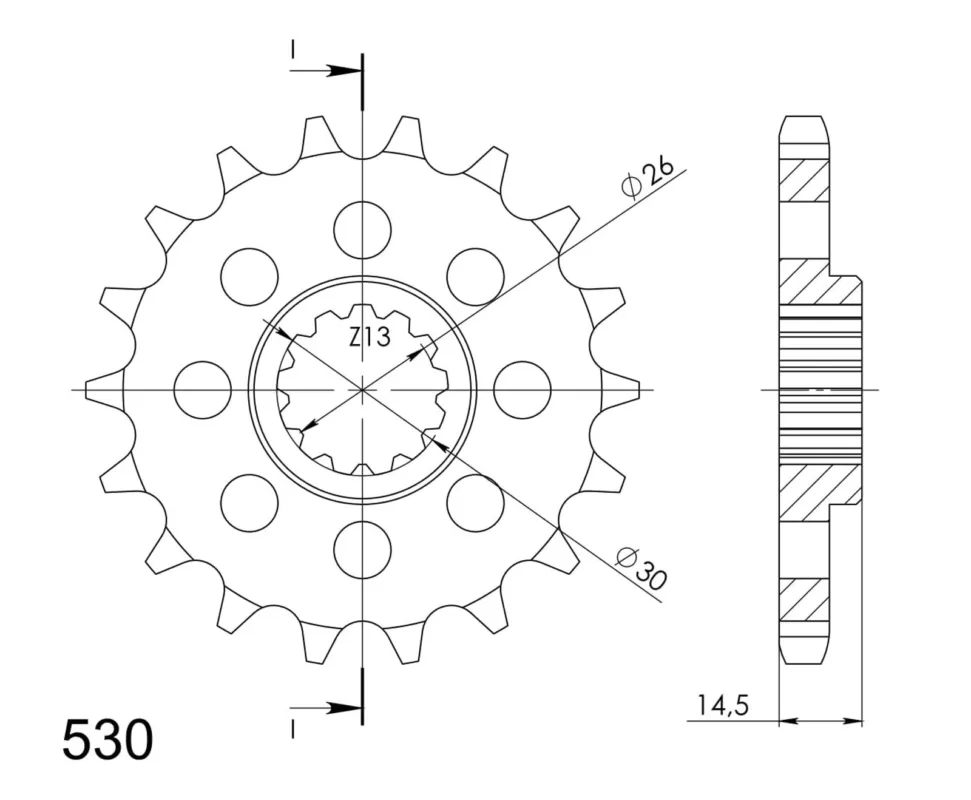 Řetězové kolečko SUPERSPROX CST-340:18 18 zubů, 530 Top Prodej