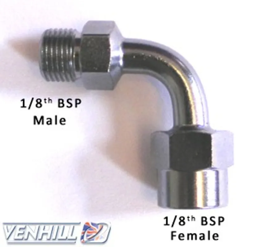 Akce Otočný kloub Venhill POWERHOSEPLUS E690 90 deg 1/8 TH BSP chrom