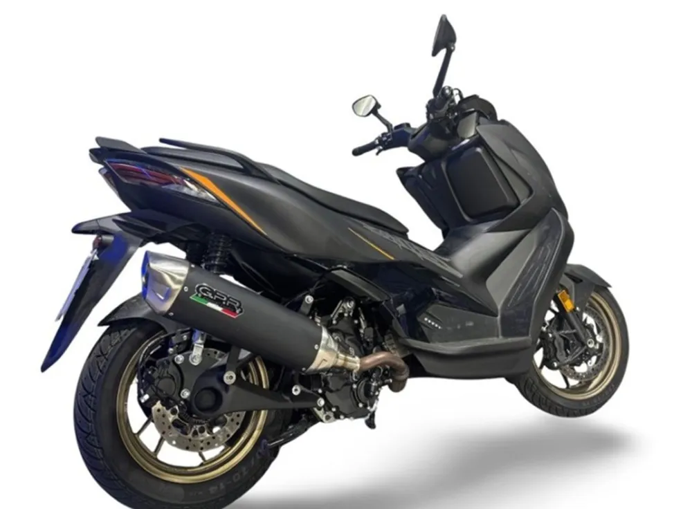 Koncovka výfuku Slip-on GPR FURORE-X SCOOTER Z.18.2.RACEDB.FXSC Matná černá zahrnuje spojovací svod a odnímatelný dB killer Cenově Výhodný