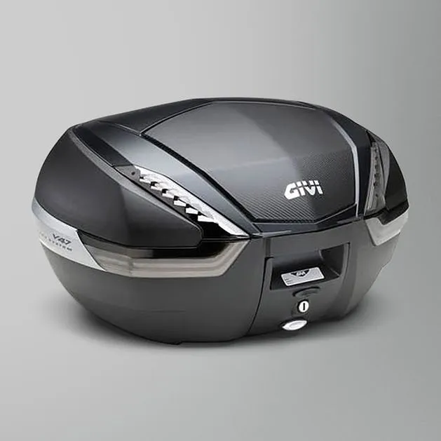 GIVI V47NNT TECH kufr černý (Monokey) s čirými odrazkami a černým víkem, objem 47 ltr. Expresní Doručení