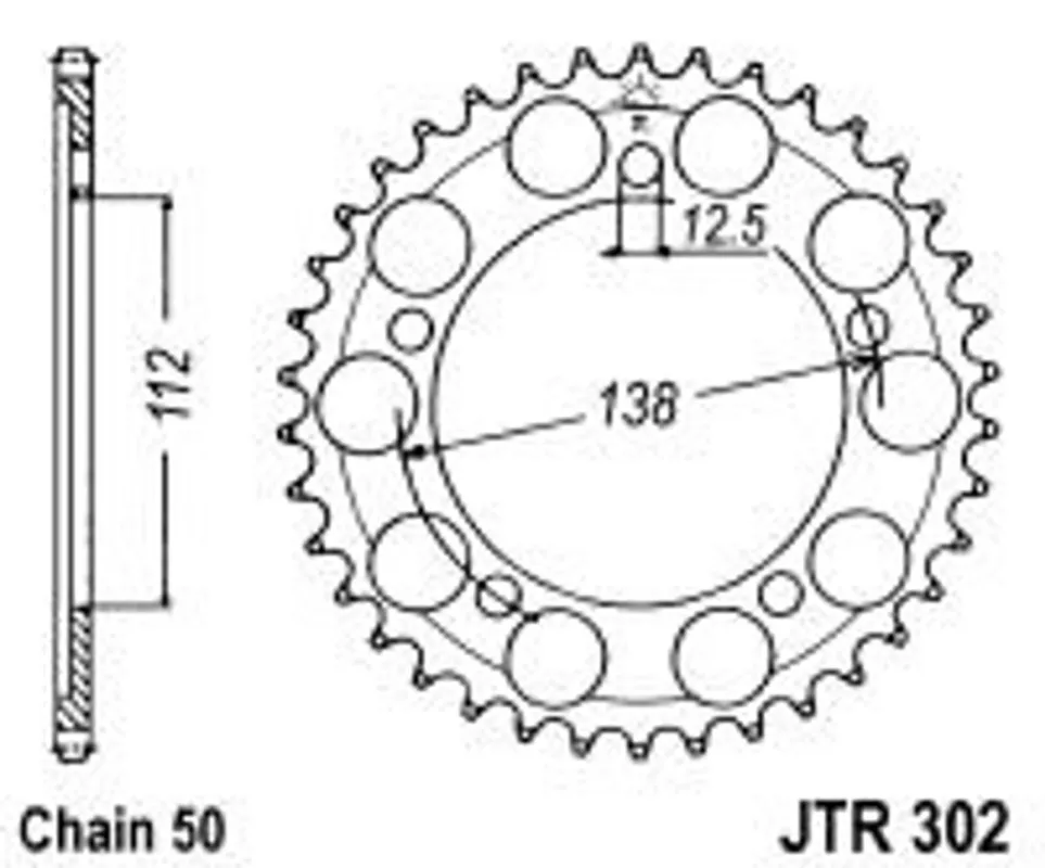Top Prodej Řetězová rozeta JT JTR 302-39 39 zubů, 530