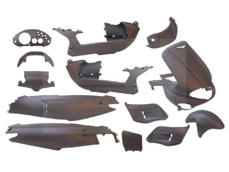 Sada plastů EDGE 15 -dílná šedá Matt pro Gilera Runner -2005 Must-Have